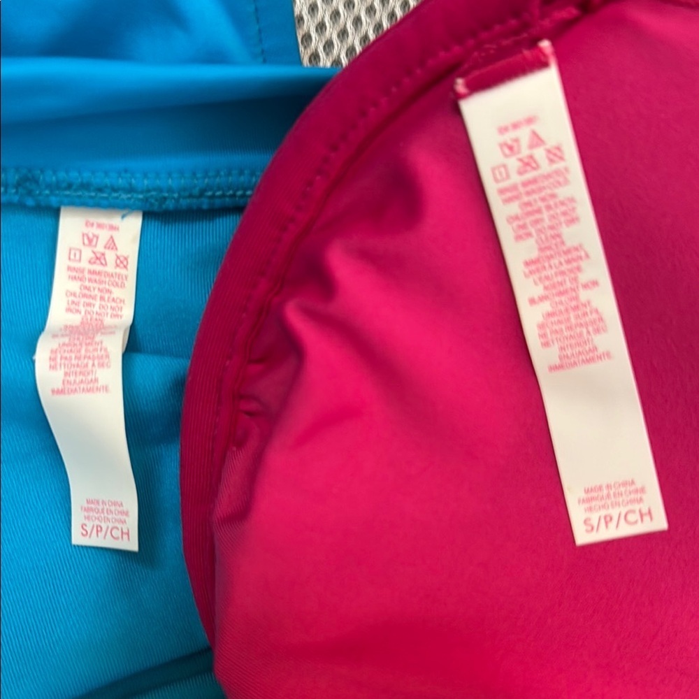 Victoria’s Secret Hot Pink Vibrant Blue UW Top High Waist Bikini Set SKU0924 - Picture 5 of 8